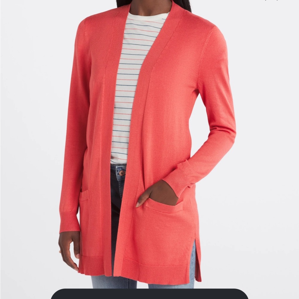 Love Elle XL Coral Open Front Cardigan from Stitch Fix